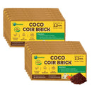 Coir Growing Medium Coco Potting Soil 1.5-lb Block by EnvelorHome
