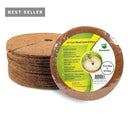 14 Inches Weed Control Discs Coco Tree Rings - 10 Pack by EnvelorHome