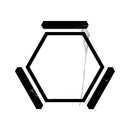 White Black 9x10 Matte Hexagon Porcelain Tile (18 pack, 8.07 sq ft/case) - Sample