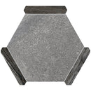 Fossil Gray 9x10 Matte Hexagon Porcelain Tile (18 pack, 8.07 sq ft/case) - Sample