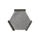 Fossil Gray 9x10 Matte Hexagon Porcelain Tile (18 pack, 8.07 sq ft/case)