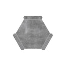 Coin Gray 9x10 Matte Hexagon Porcelain Tile (18 pack, 8.07 sq ft/case)