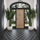 Black White 9x10 Matte Hexagon Porcelain Tile (18 pack, 8.07 sq ft/case)
