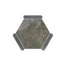 Slate Gray 9x10 Matte Hexagon Porcelain Tile (18 pack, 8.07 sq ft/case)