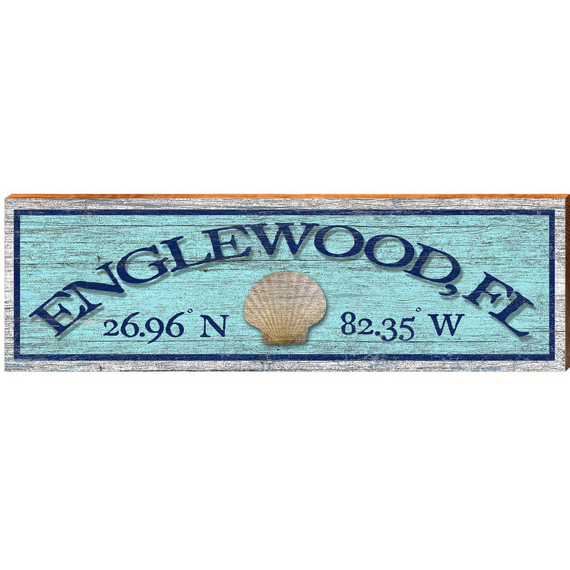 Englewood, Fl Sea Shell Blue Latitude Longitude