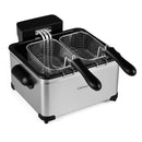 5.3-Qt Electric Deep Fryer with 3 Baskets 1700W LED Touch Screen and 6 Presets