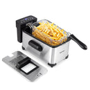 3.2-Qt Electric Deep Fryer with 1700W LED Touch Screen and Enamel Oil Tank