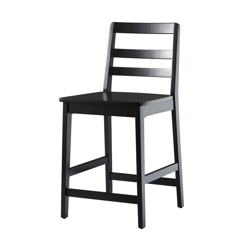 Erekson Solid Wood Ladder Back Bar Stool, Set of 2