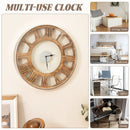 16-20 Inch Silent Wall Clock with Roman Numerals by LJGDeals
