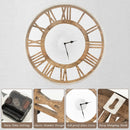 16-20 Inch Silent Wall Clock with Roman Numerals by LJGDeals
