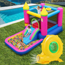 780W Bounce House Blower 1 HP Portable Air Pump Fan with Handle and Ground Stakes by LJGDeals