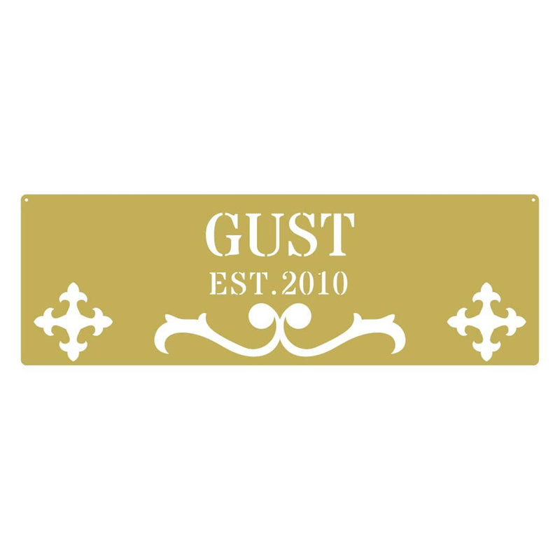 Name EST Metal Monogram