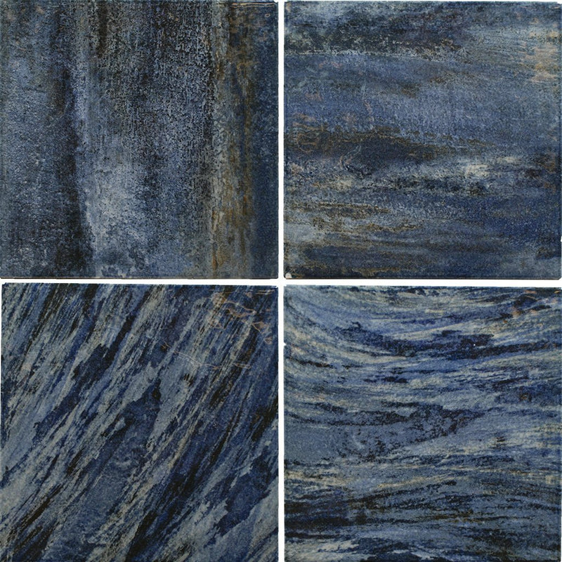 Aquatica Blue Porcelain Pool Tile 6"x6" - Paint II Collection