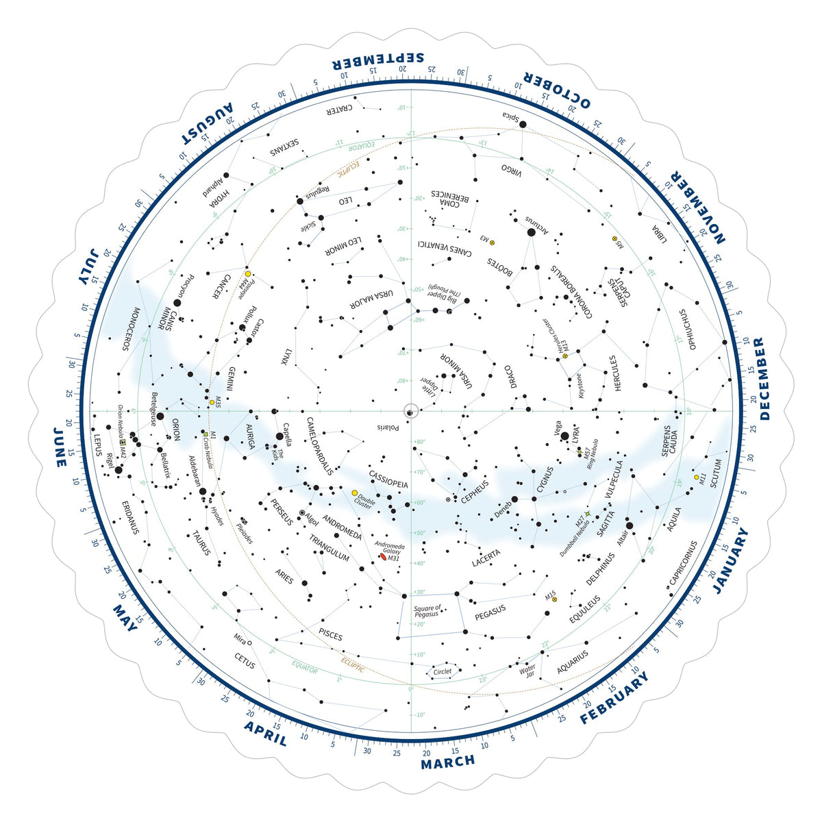 Tirion Double-Sided Multi-Latitude Planisphere, photo 3 of 4