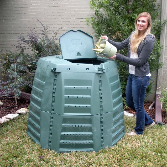 Green Recycled Plastic 267 Gallon Compost Bin for Home Composting, photo 3 of 3