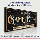 Personalized Game Room Sign