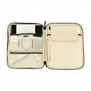 packlab Cream & Green iPad Sleeve Case – Slim Protective Tablet Case for iPad 10th Generation, iPad 11th Generation & iPad Air 11 Inch – Padded Zippered Tablet Sleeve with Organizer