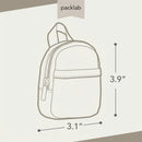 packlab Micro Nano Backpack Keychain - Black Mini Backpack Coin Purse for Cards, Lip Balm & Essentials by Everything Mary