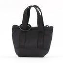 packlab Micro Nano Tote Keychain - Black Mini Tote Bag Coin Purse for Cards, Lip Balm & Everyday Essentials by Everything Mary