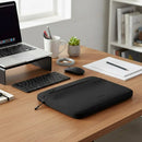 packlab Black Laptop Sleeve with Front Pocket – Slim Padded Laptop Case for 14 Inch Laptops – Minimal Computer Sleeve for Work, Travel & Everyday Carry by Everything Mary