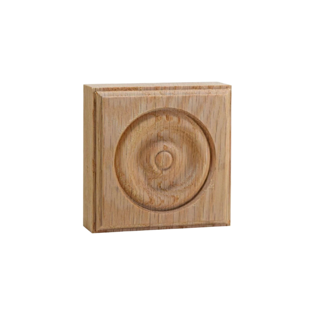 EWAP30 Rosette Casing Corner Block 1 inch x 3 inch Square Unfinished, photo 4 of 5