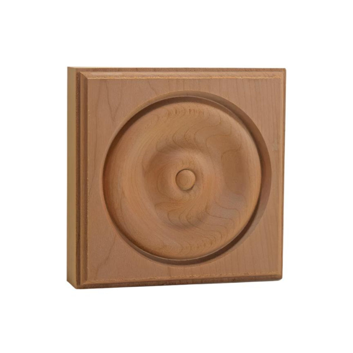 EWAP40 Rosette Casing Corner Block 1 inch x 4 inch Square Unfinished, photo 2 of 6