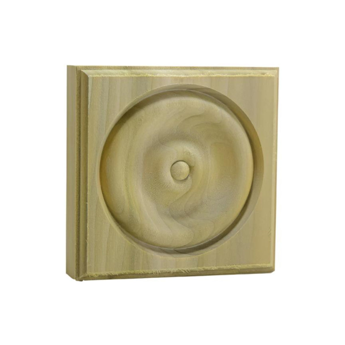 EWAP40 Rosette Casing Corner Block 1 inch x 4 inch Square Unfinished