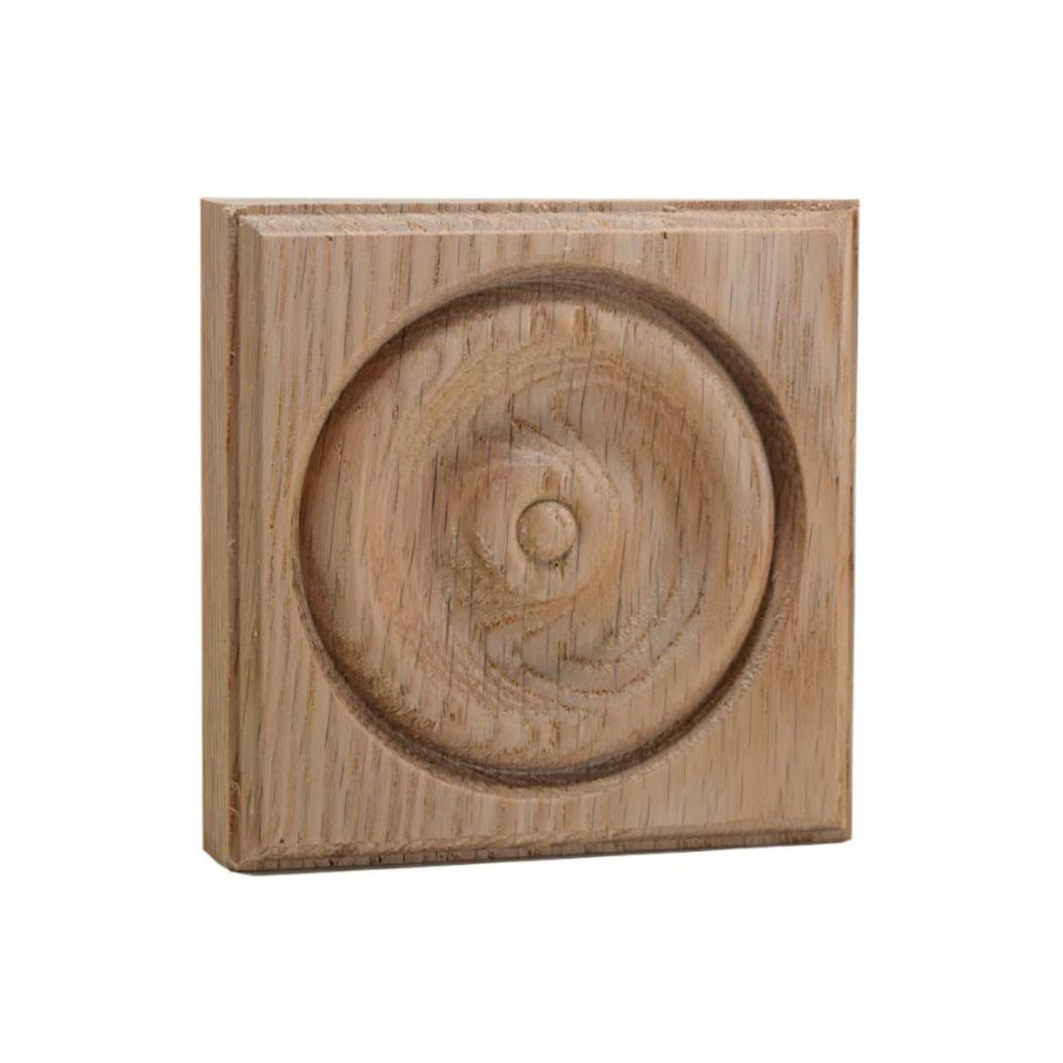 EWAP40 Rosette Casing Corner Block 1 inch x 4 inch Square Unfinished, photo 4 of 6