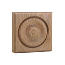 EWAP40 Rosette Casing Corner Block 1 inch x 4 inch Square Unfinished