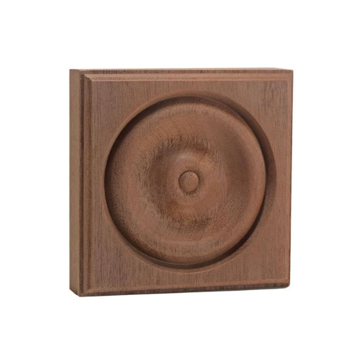 EWAP40 Rosette Casing Corner Block 1 inch x 4 inch Square Unfinished, photo 5 of 6