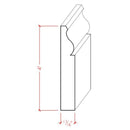 EWBB11 Colonial Baseboard 4" Tall x 11/16" Moulding. Unfinished