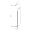 EWBB12 Colonial Baseboard 5-1/4" Tall x 11/16" Moulding. Unfinished