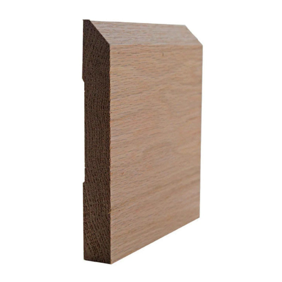 EWBB15 Beveled Edge Baseboard 5-1/4" Tall x 11/16" Moulding Unfinished, photo 5 of 6