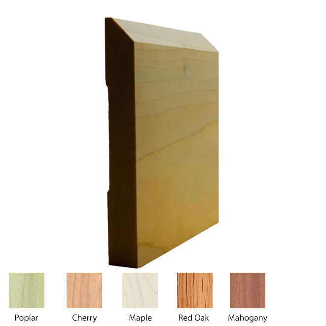 EWBB15 Beveled 5-1/4 inch Tall Baseboard Moulding