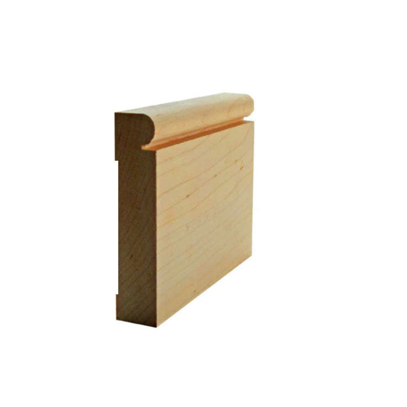 EWBB25 Beaded 3-1/2" Tall x 3/4" Baseboard Moulding. Unfinished