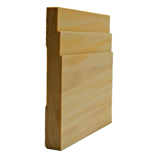 EWBB29 Contemporary Stepped 5-1/4" Tall x 11/16" Baseboard Unfinished