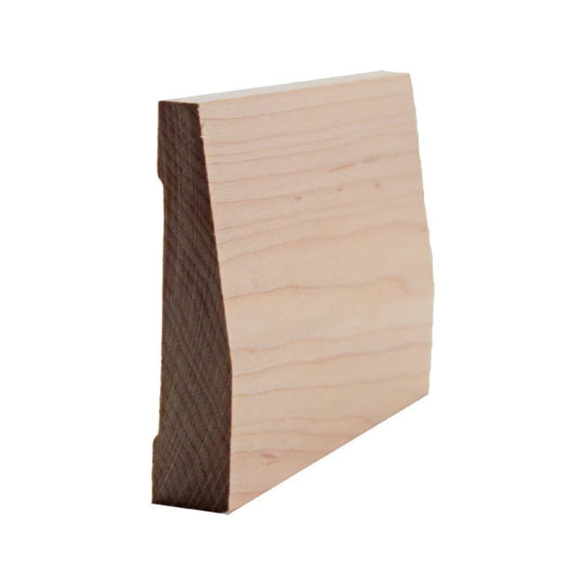 EWBB32 Beveled 3-1/2" Tall x 3/4" Baseboard Moulding. Unfinished, photo 4 of 6