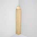 EWBB61 Base Inside Corner Block 7/8" square x 6-1/2" Tall Unfinished