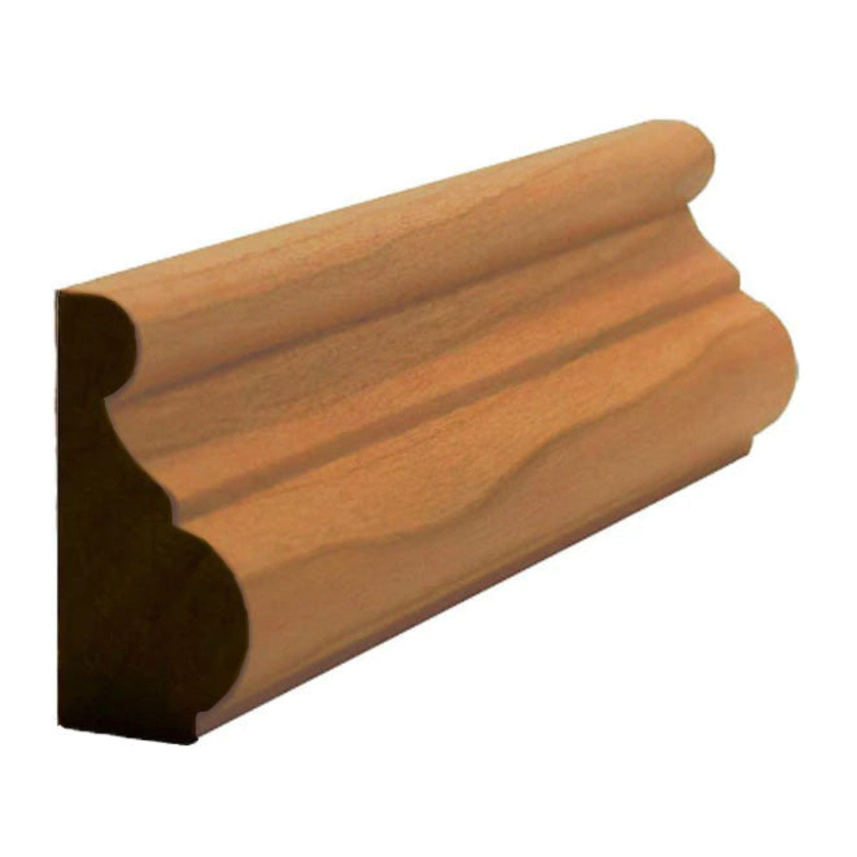 EWBC13 Traditional 1-3/8" Tall x 11/16" Base Cap Moulding. Unfinished, photo 3 of 8