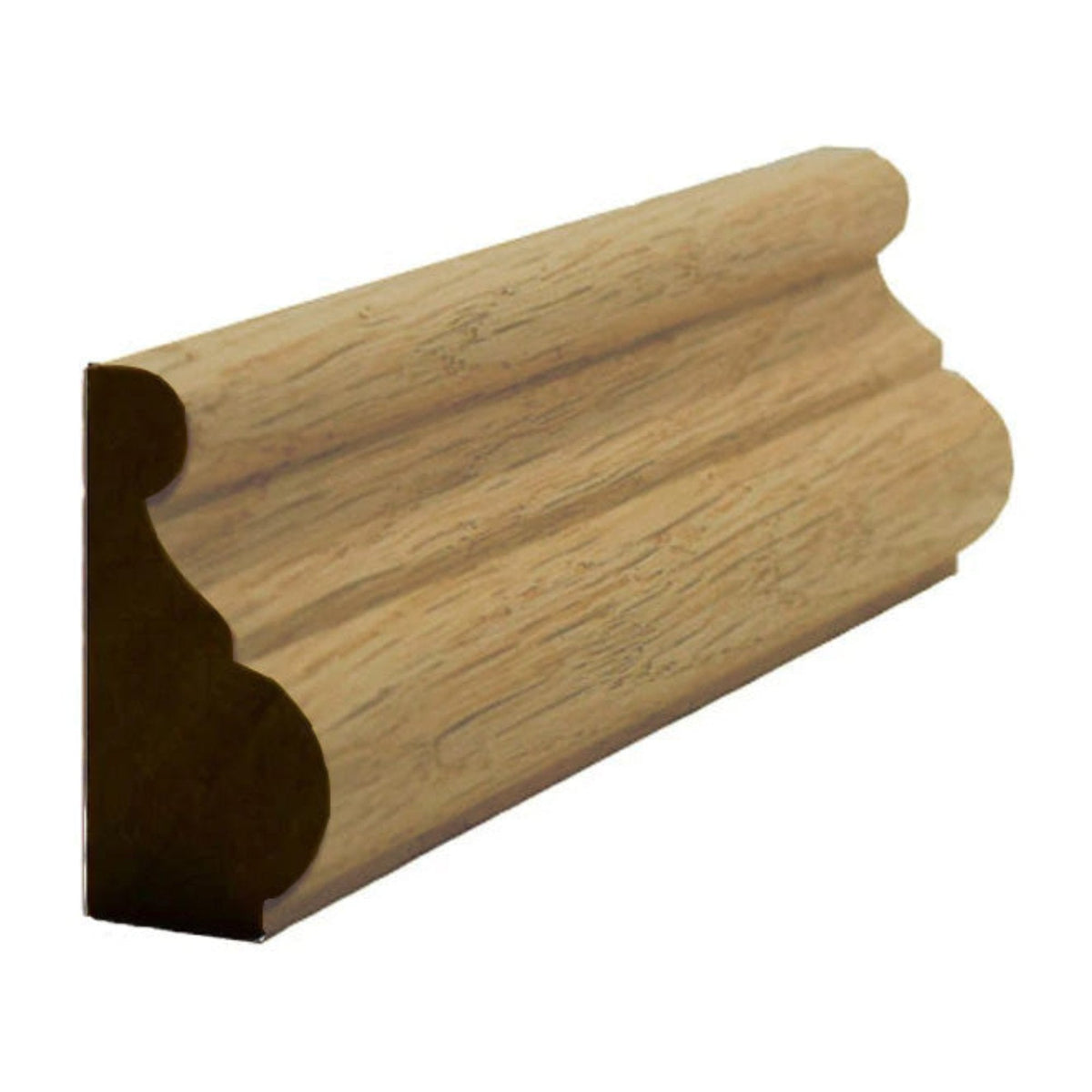 EWBC13 Traditional 1-3/8" Tall x 11/16" Base Cap Moulding. Unfinished, photo 5 of 8