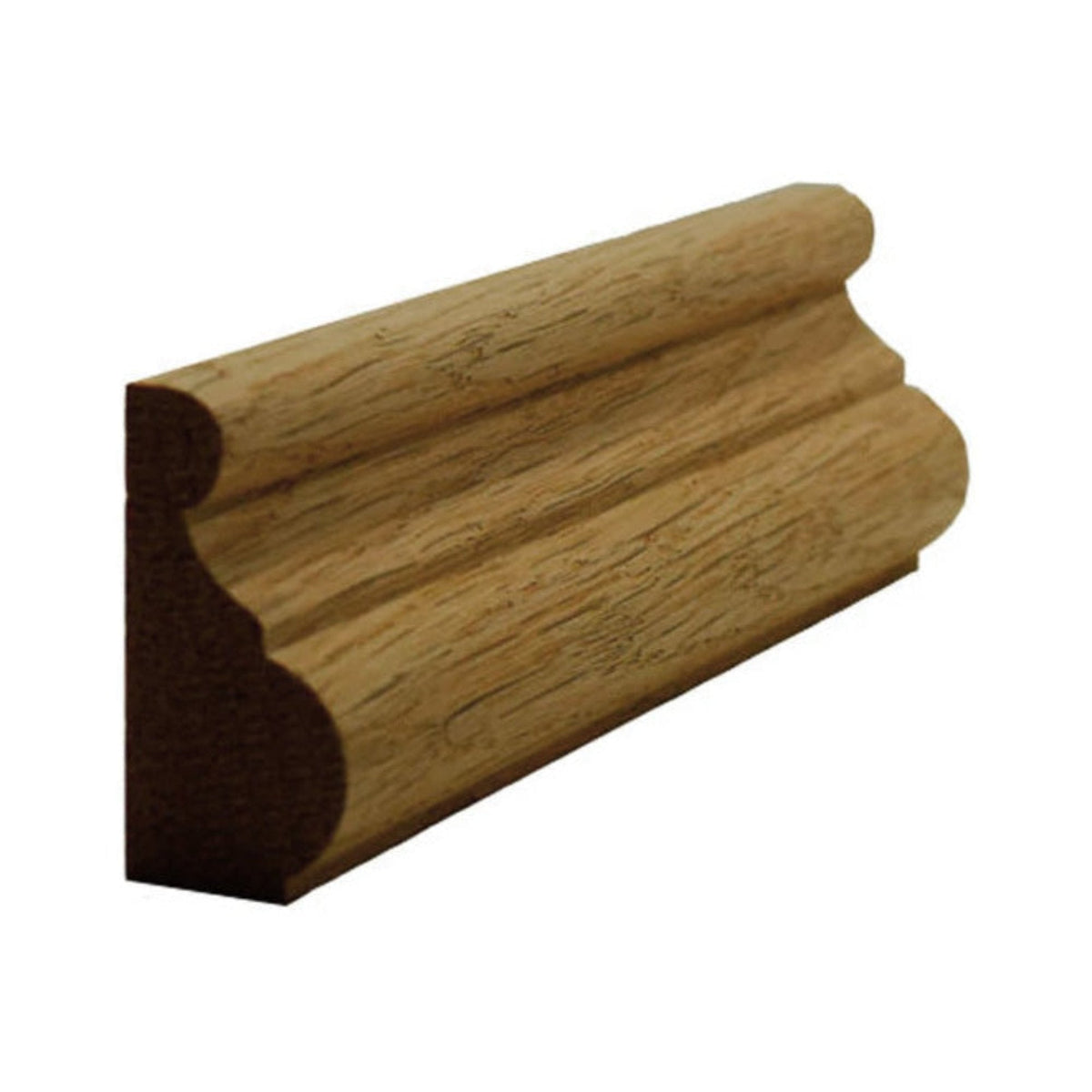 EWBC13 Traditional 1-3/8" Tall x 11/16" Base Cap Moulding. Unfinished, photo 7 of 8