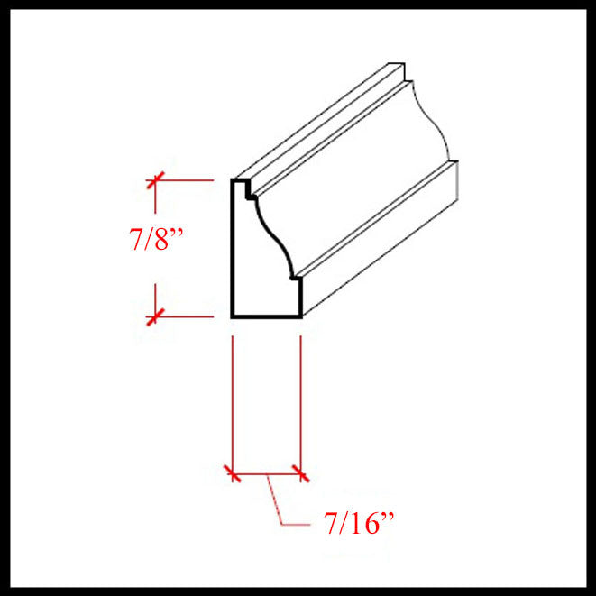 EWBS13 Colonial Baseboard Shoe and Doorstop