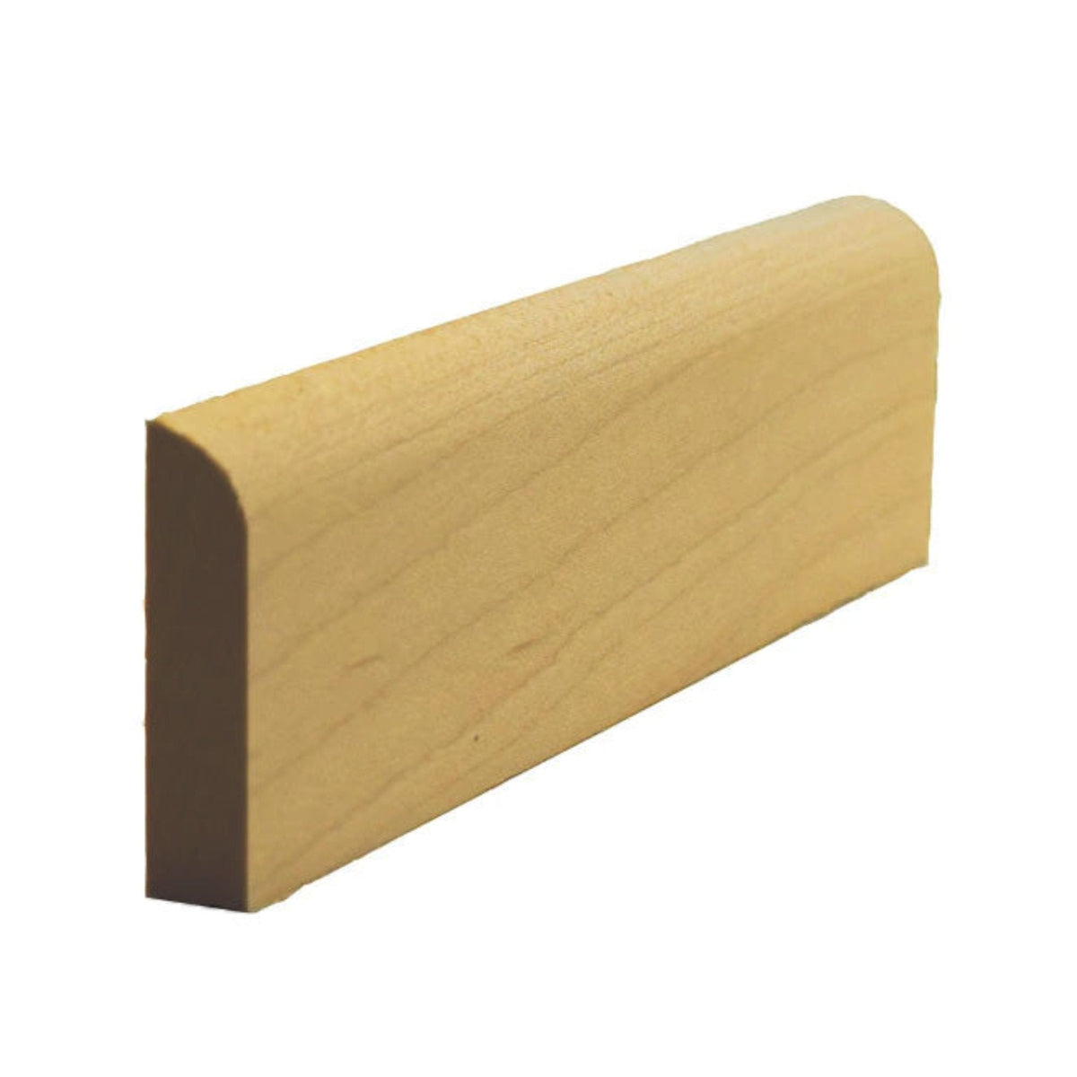EWBS16 Baseboard Shoe 1-1/4" Tall x 5/16" Flat with Radius. Unfinished, photo 4 of 6