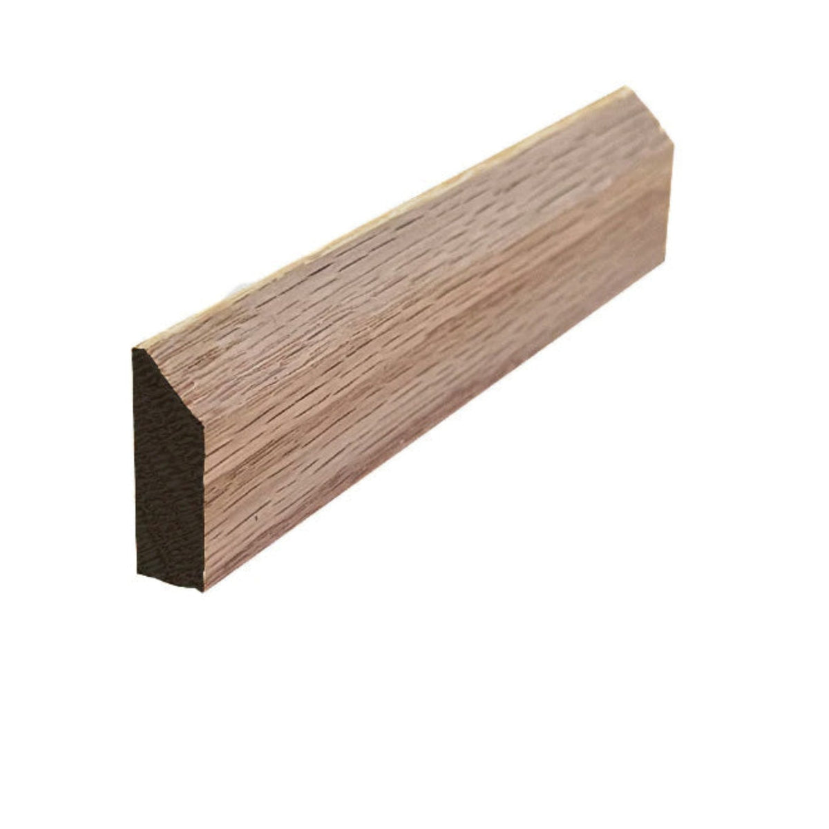 EWBS21 Baseboard Shoe 1-1/8" Tall x 3/8" Beveled Edge. Unfinished, photo 4 of 6