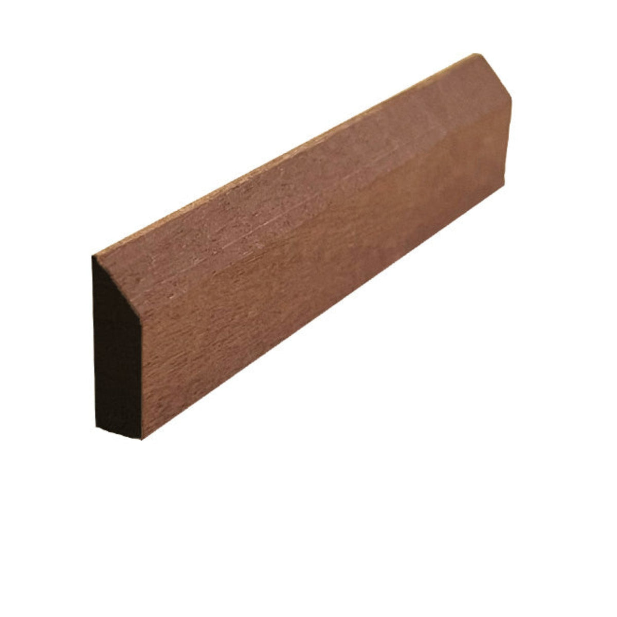 EWBS21 Baseboard Shoe 1-1/8" Tall x 3/8" Beveled Edge. Unfinished, photo 5 of 6