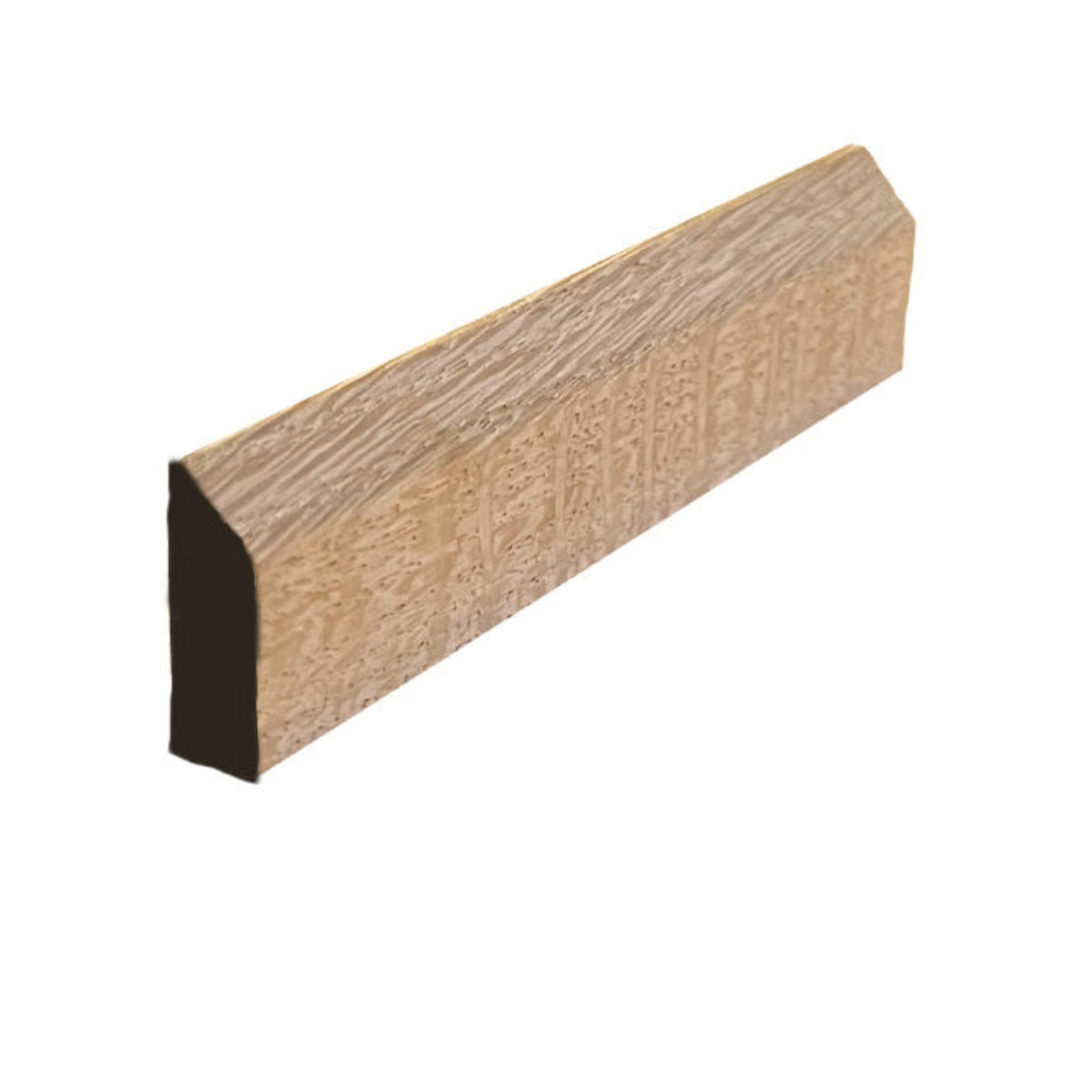 EWBS21 Baseboard Shoe 1-1/8" Tall x 3/8" Beveled Edge. Unfinished, photo 6 of 6