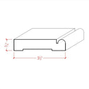 EWCA30 Beaded Casing 3-1/2" wide x 3/4" Trim. Unfinished Moulding