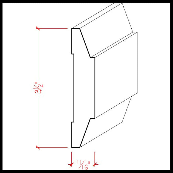 EWCH19 Chair Rail Trim Moulding