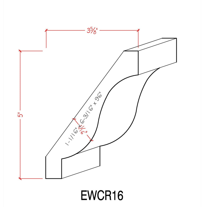 EWCR16 Crown Moulding Trim