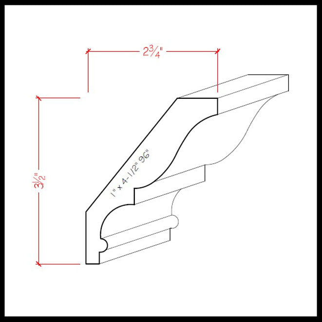 EWCR18 Crown Moulding Trim